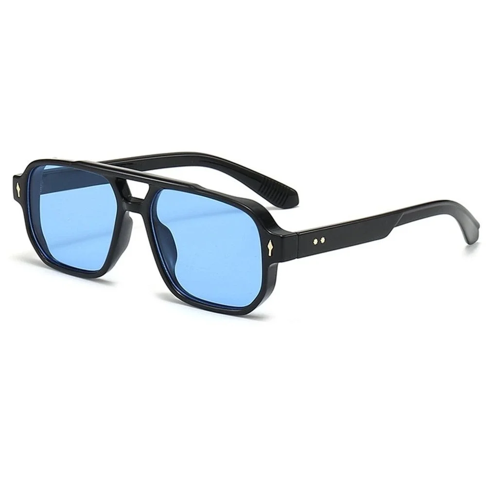 Men Retro Pilot Aviator Style Oversized Square‎ Rectangular Frame Lentes Gafas